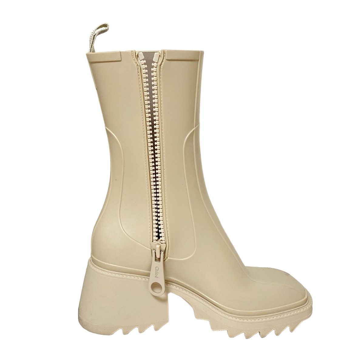 Chloe(クロエ) レインブーツ 37 レディース - ベージュ サイド