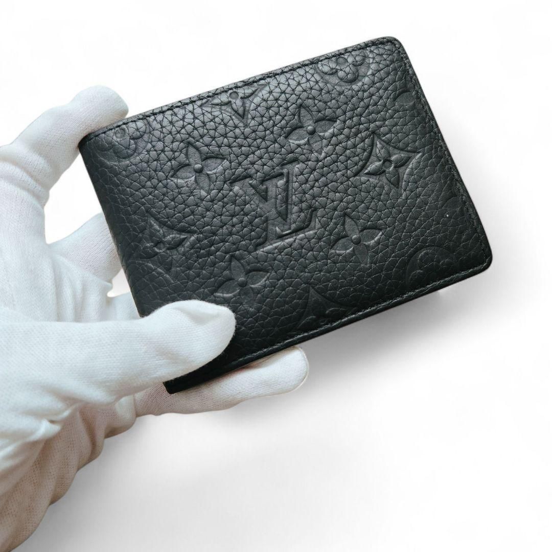  ヴィトン モノグラムシャドウ ポルトフォイユミュルティプル ノワール M 62901 最新IC対応 二つ折り財布 折り財布