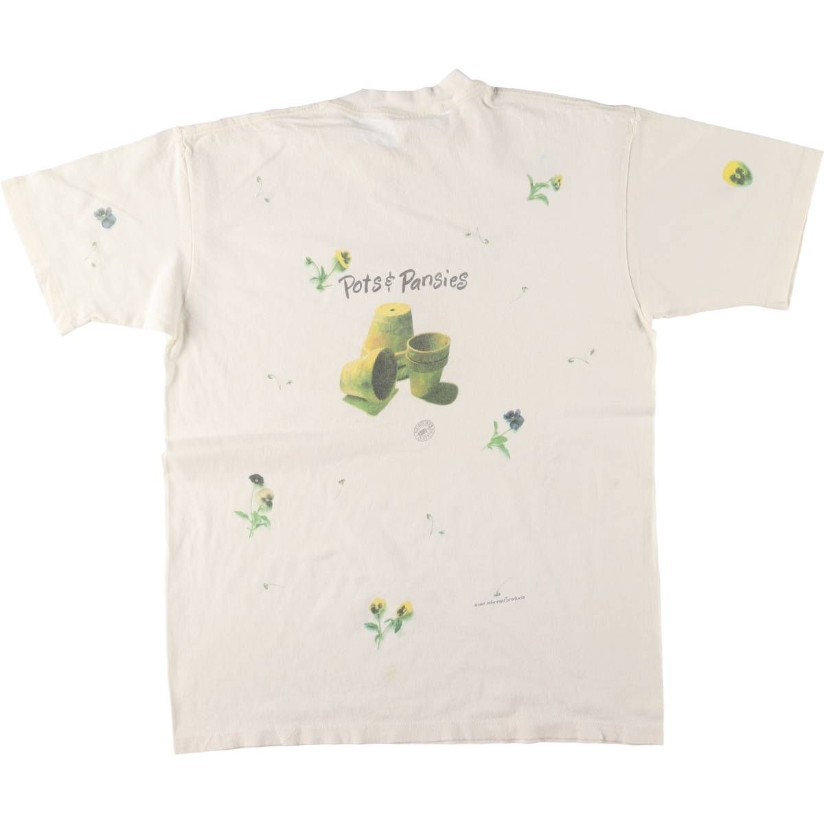 花柄 プリントTシャツ