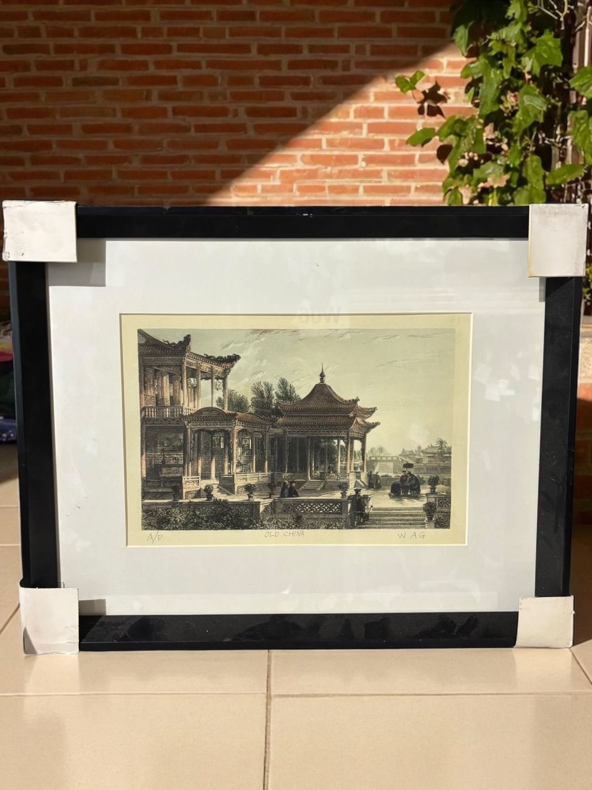 中国古美術 ab91_旧家初出 清時代 衝立 屏風 玉 螺鈿 中国古美術 中国古玩 /検