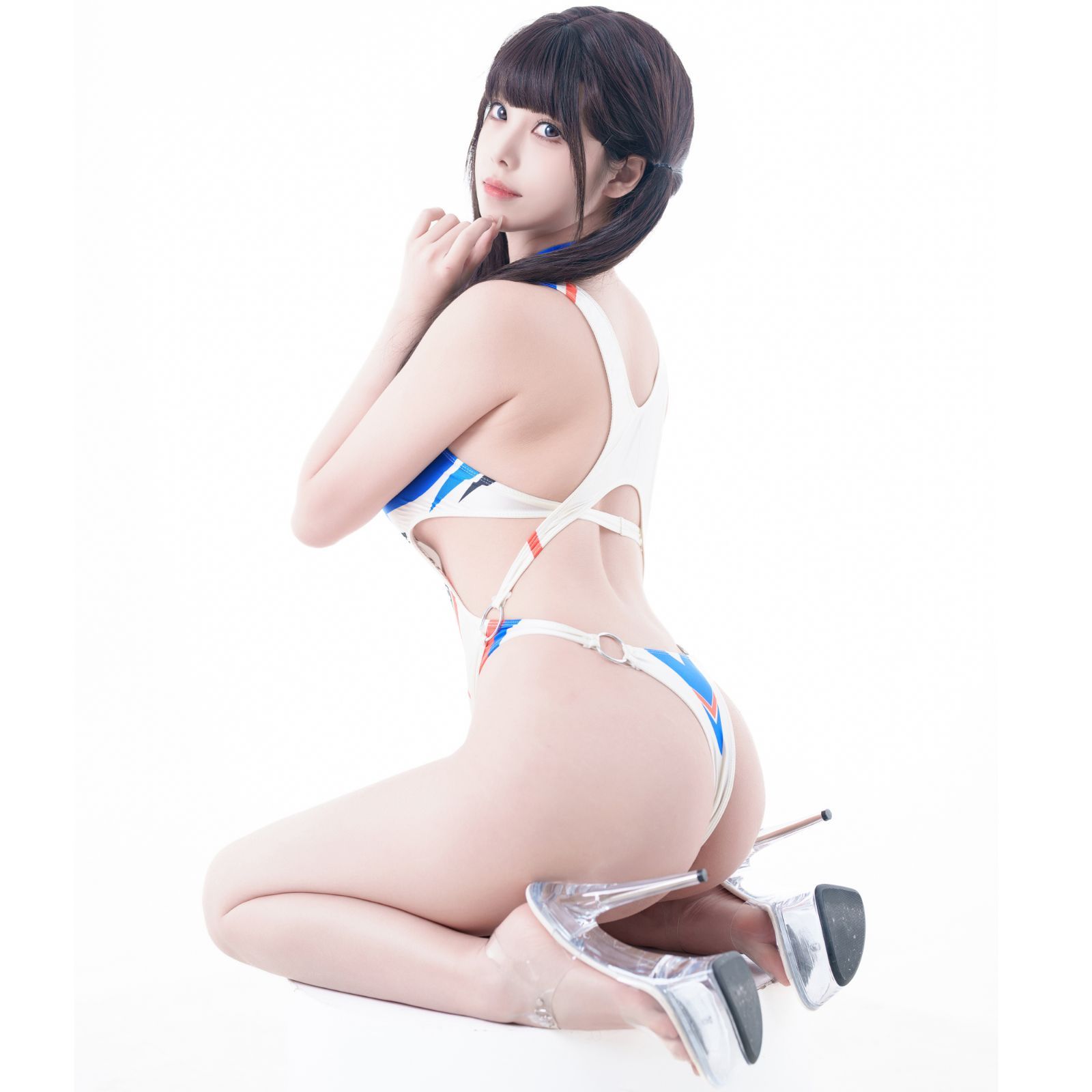 セクシー 光沢 ハイレグ水着 シンプル RQ レースクイーン セクシー 光沢 ハイレグ水着 シンプル RQ レースクイーン