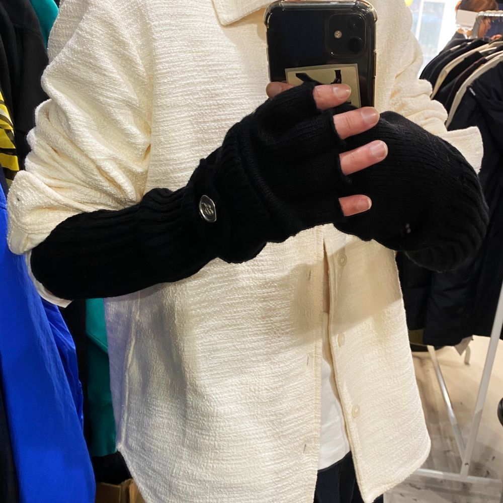 BED J.W. FORD ベッドフォード RARE OF THE LOOP Five Fingers 手袋 ブラック 中目黒R 03