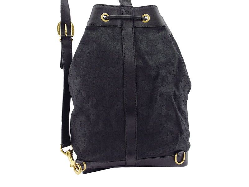 used Gucci 人気完売　ボディバッグ　GG柄　キャンバス　ブラック 2025年最新】Yahoo!オークション -「ggキャンバス」(グッチ)の