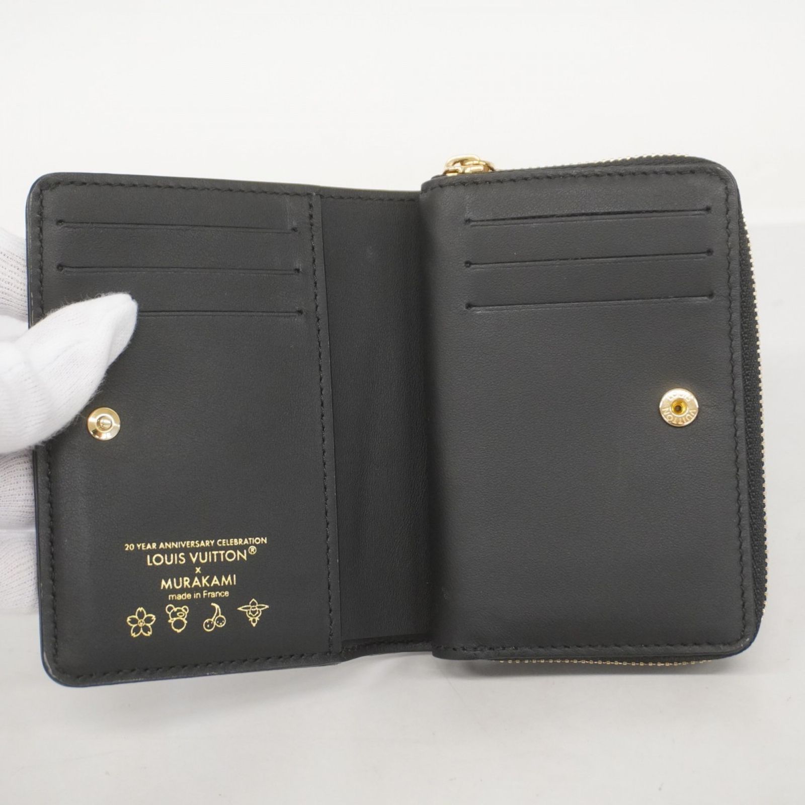 限定ルイヴィトン村上隆コラボ財布 ポルトフォイユ・ルーM13829 マルチカラー LOUIS VUITTON VUITTON/ルイ ヴィトン LV × TM ポルトフォイユ