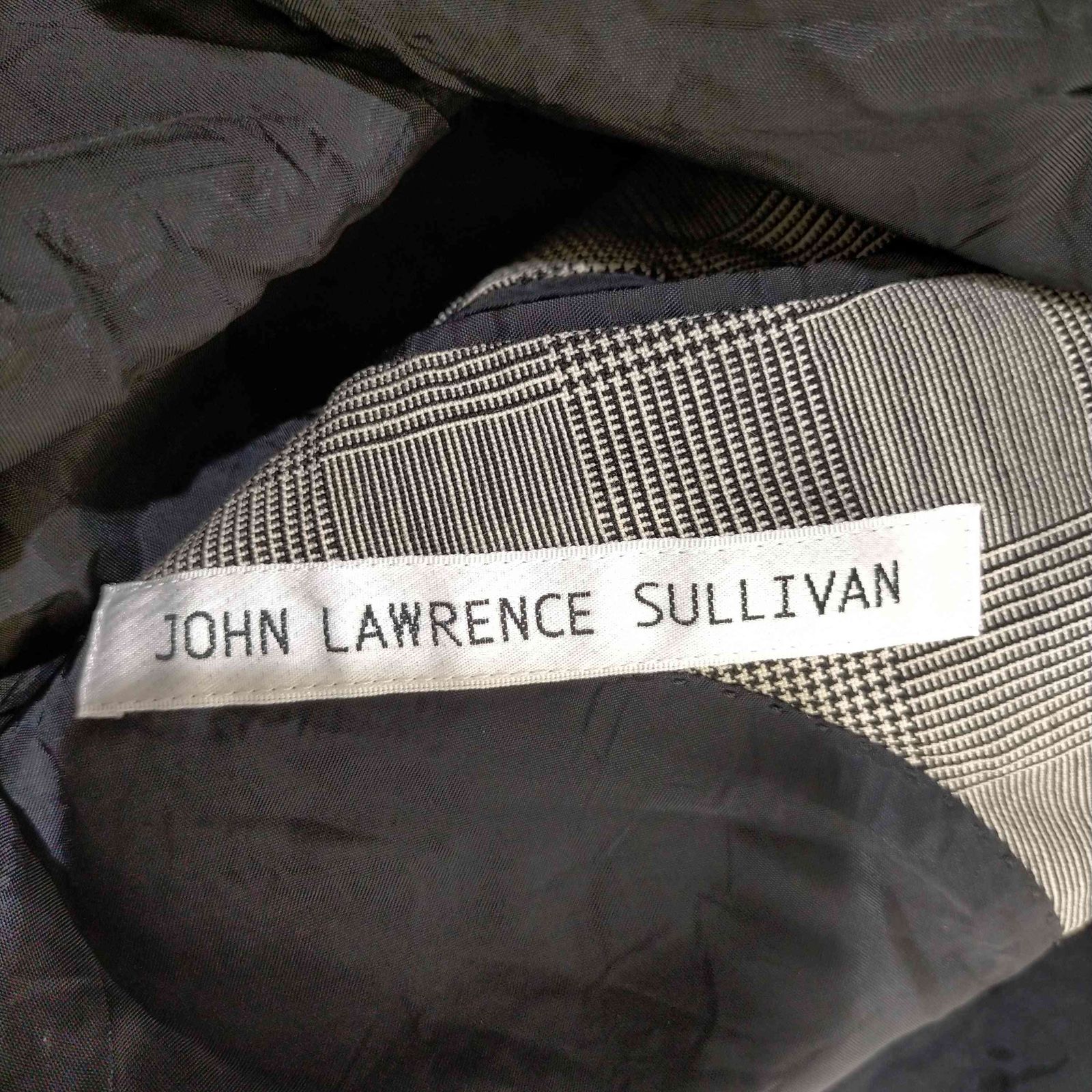 ジョンローレンスサリバン JOHN LAWRENCE SULLIVAN グレンチェック 1B ウールテーラードジャケット メンズ JPN：36 