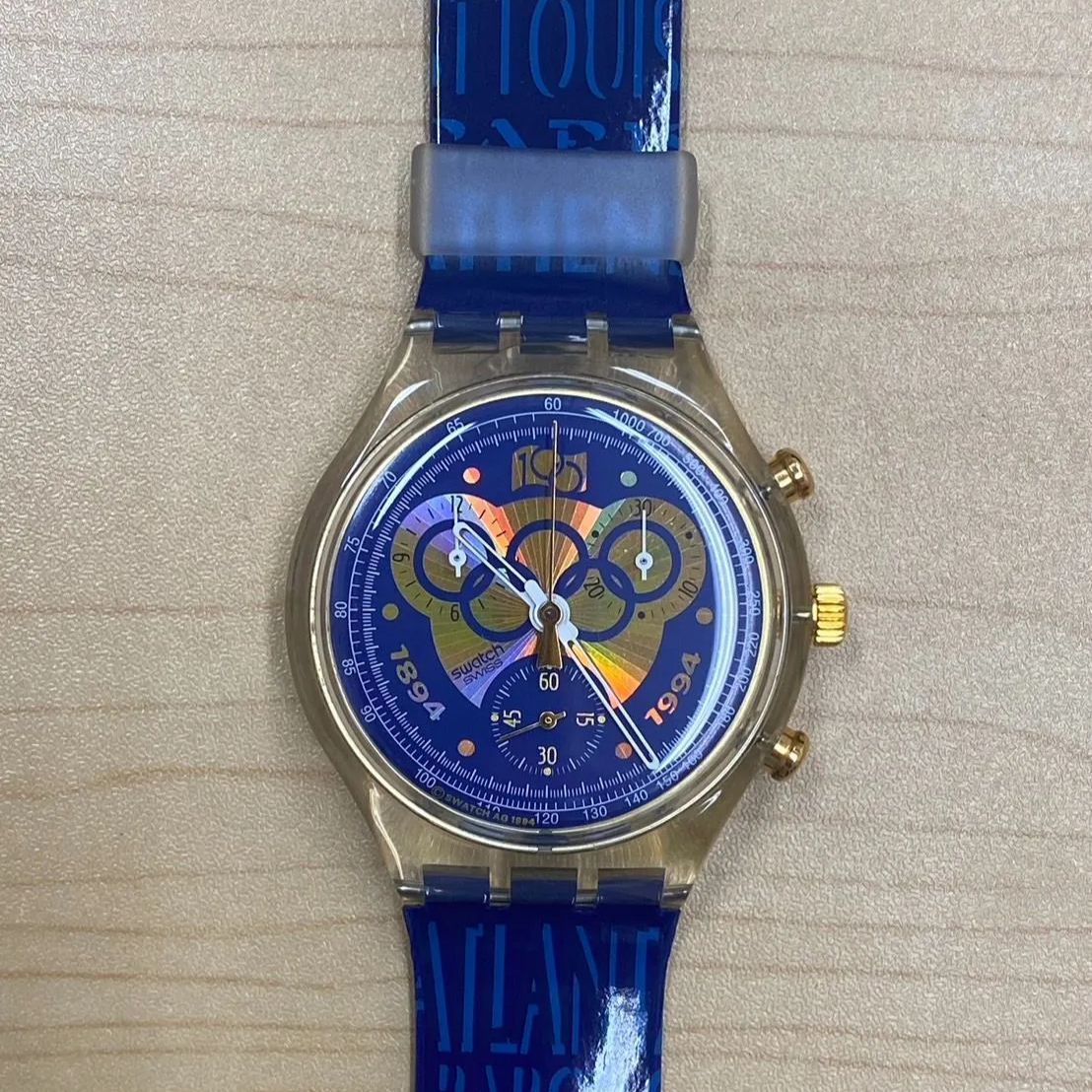スイスにて購入 レア オリンピック100年記念モデル swatch