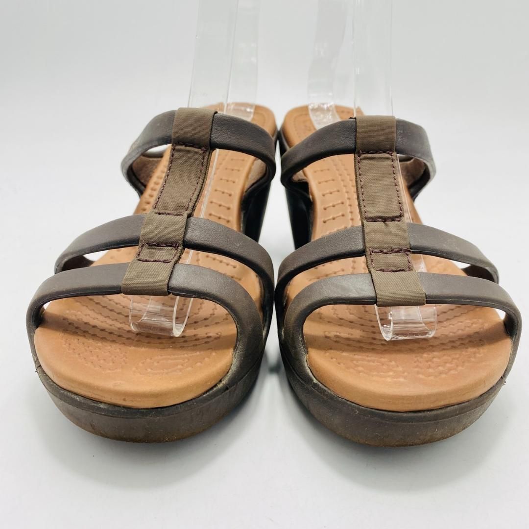 希少 crocs サイプラス サンダル 廃盤 W7 ブラウン ミュール