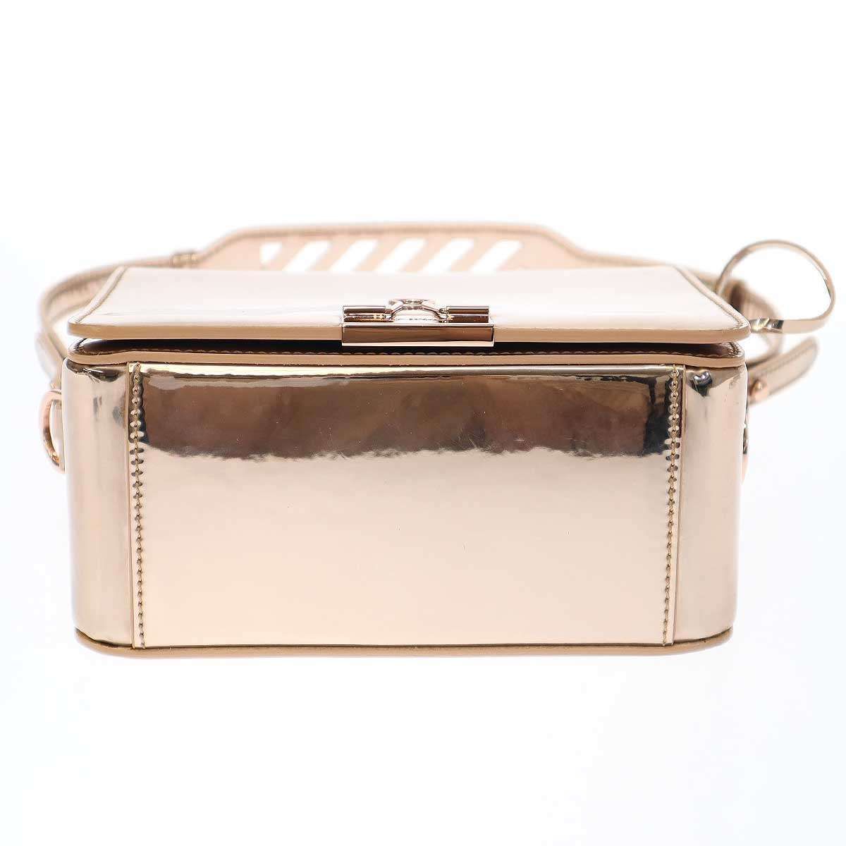 OFF-WHITE オフホワイト Binder Clip Flap Bag ミラーパテント 
