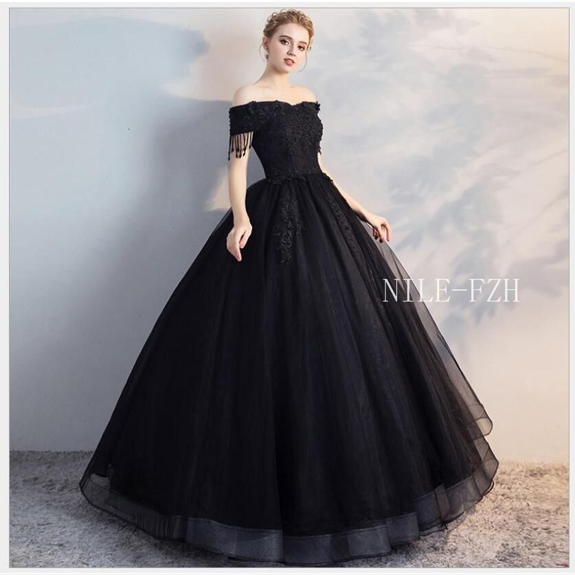 Fiveen] ウェディング パーティー ワンピース ドレス 編み上げ オフ