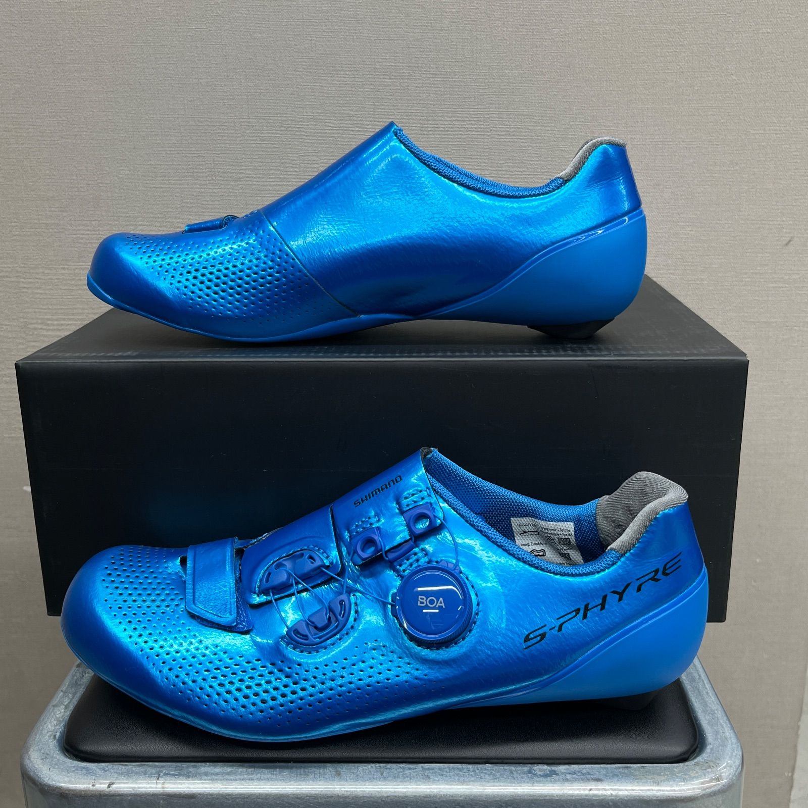 SHIMANO シマノ RC9T RC901T ビンディングシューズ ブルー - メルカリ