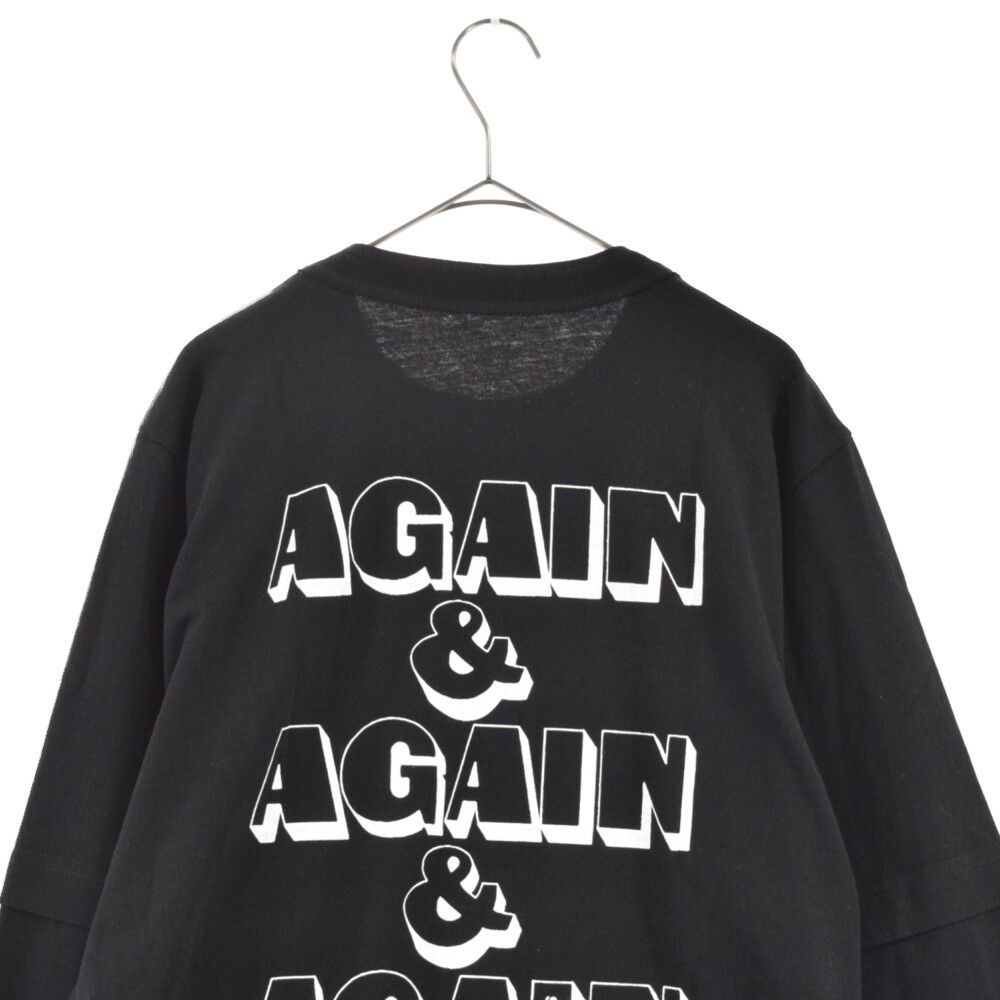 Sacai (サカイ) 22SS AGAIN&AGAIN&AGAIN L/S T-Shirt レタリング