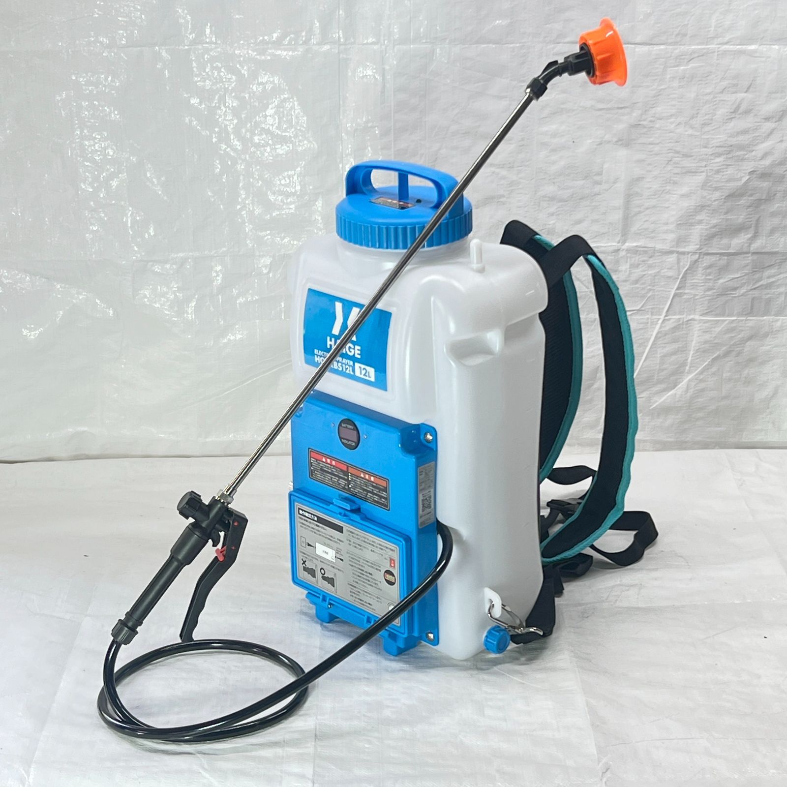 未使用品】 充電式 電動噴霧器 12L 背負い式 バッテリー式