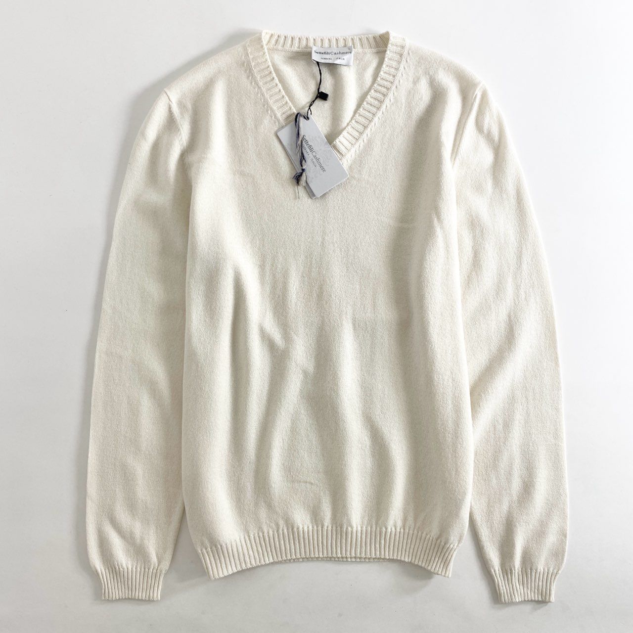 美品 Settefili Cashmere Vネックニット カシミア 44 【公式通販】