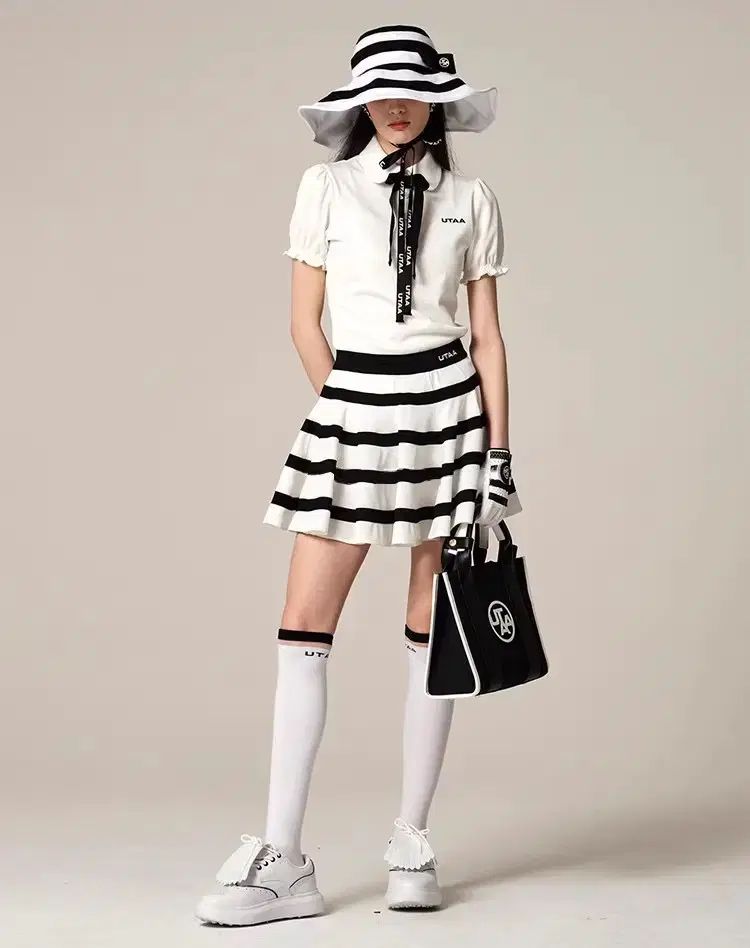 UTAA ゴルフ　レディース トレーナー　スカートセットアップ 上下2点セット UTAA ゴルフウェア レディース トレーナー スカート 2点セット