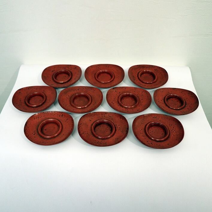 鎌倉彫 茶托 10客セット No.190518-004 梱包サイズ60