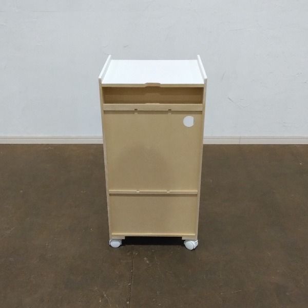 送料無料 ホワイト 袖机 デスクワゴン サイドワゴン サイドチェスト デスクキャビネット サイドキャビネット インワゴン テレワーク 引き出し デスク下 収納 デスクサイド収納 整理