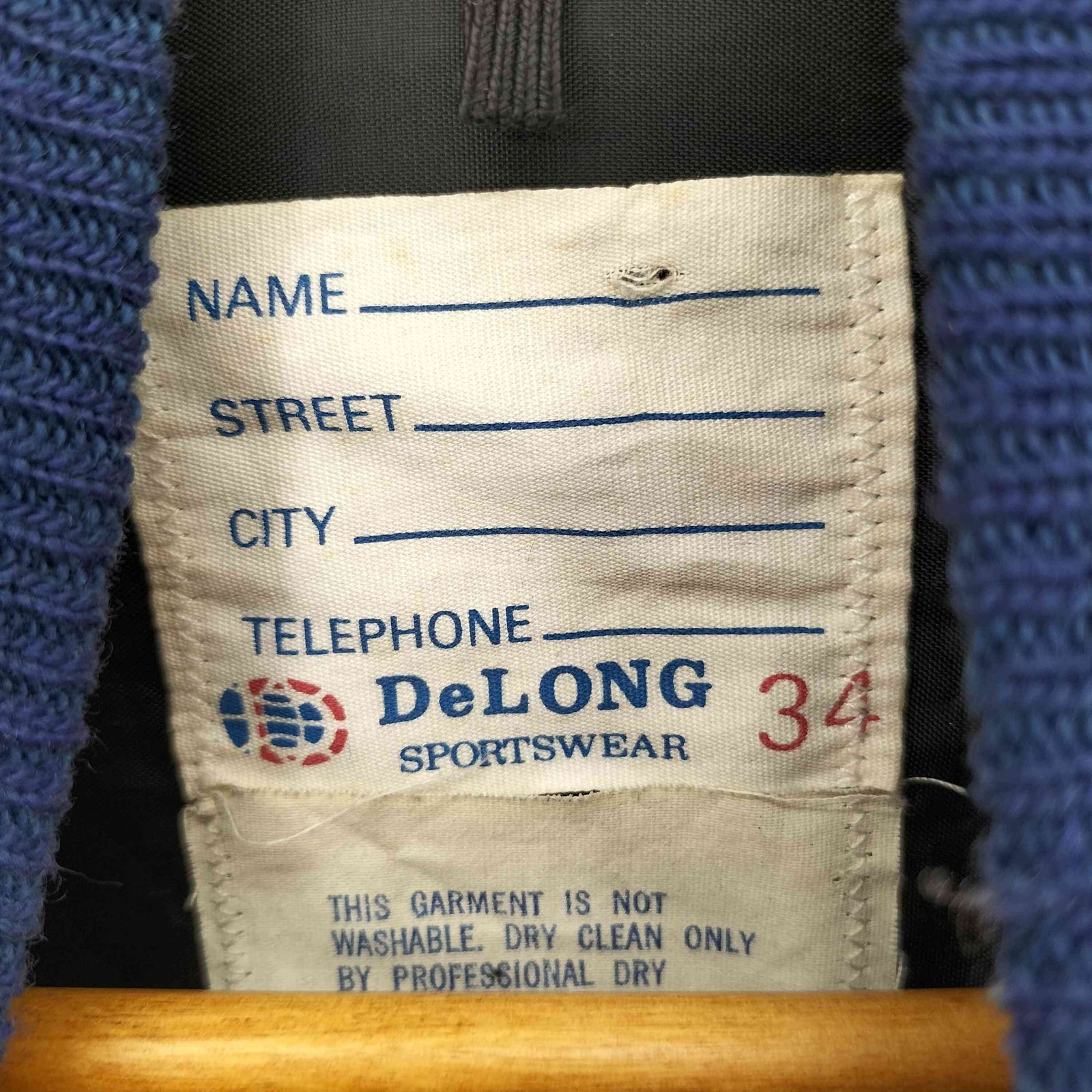 ディロング Delong 70S~80S レザー切替 ウールスタジャン メンズ