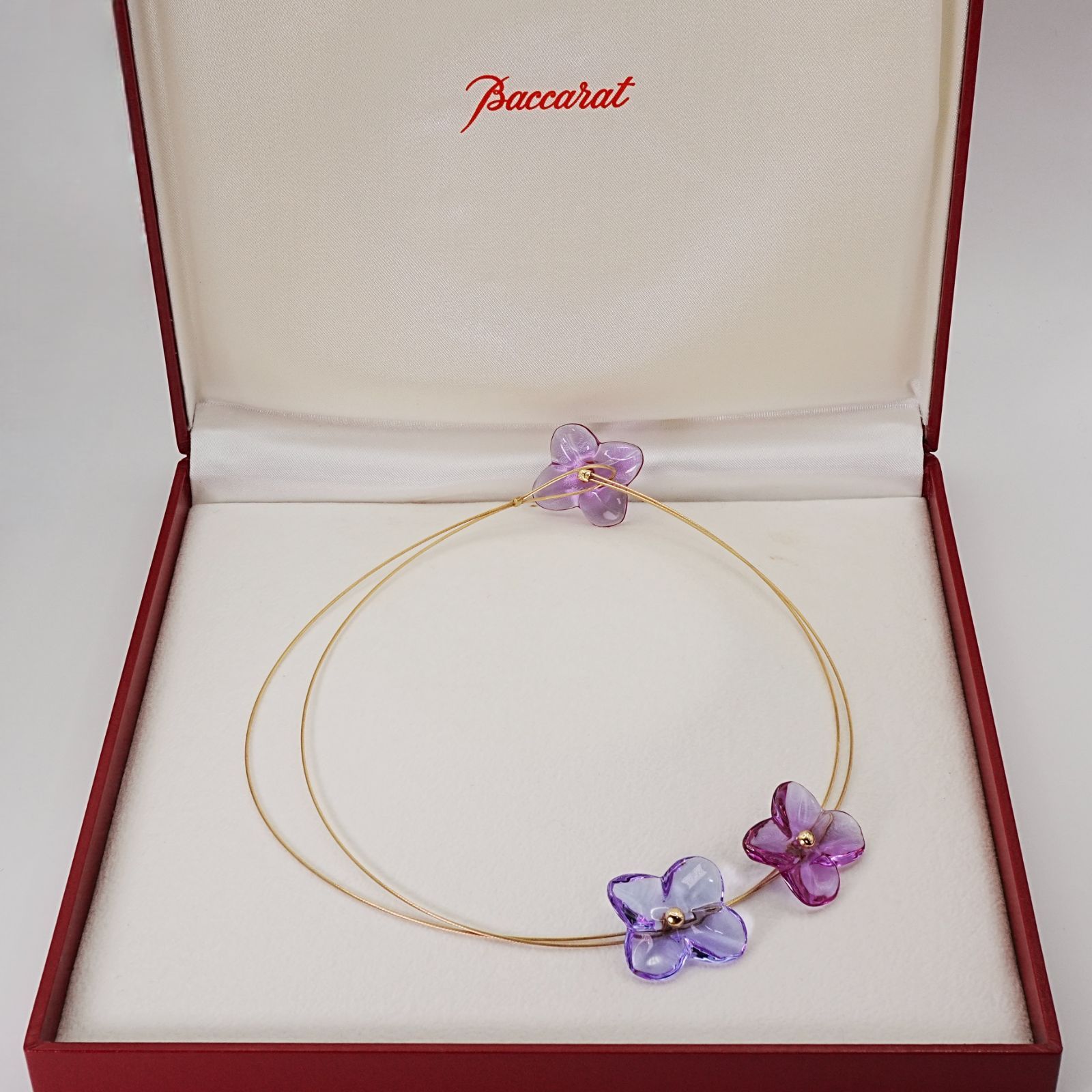 バカラ オルテンシア K18 チョーカー フラワー |25-1362箱