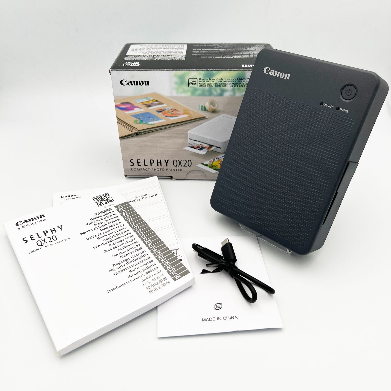 Canon SELPHY QX20 ミニフォトプリンター グレー Amazon.co.jp: キヤノン Canon スマートフォン用プリンター QX20