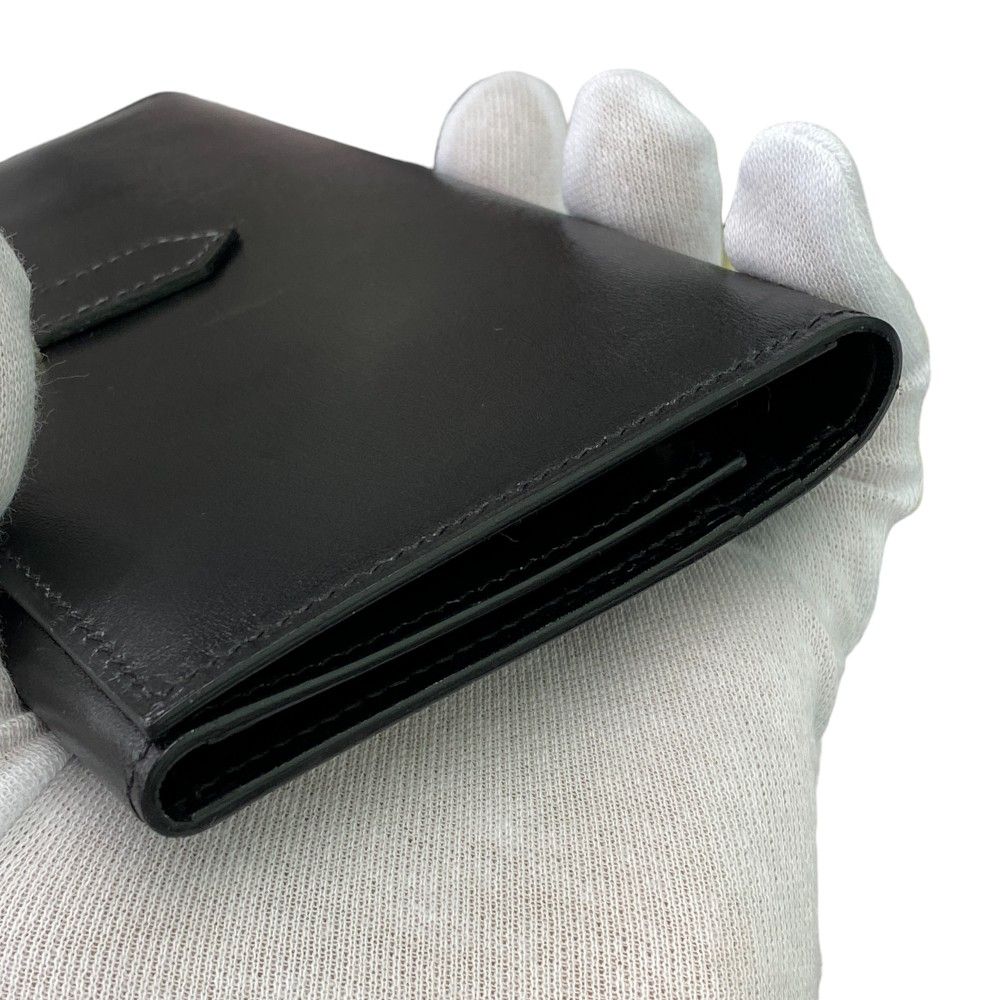 エルメス HERMES ベアンデュプリ 三つ折り財布 ボックスカーフ