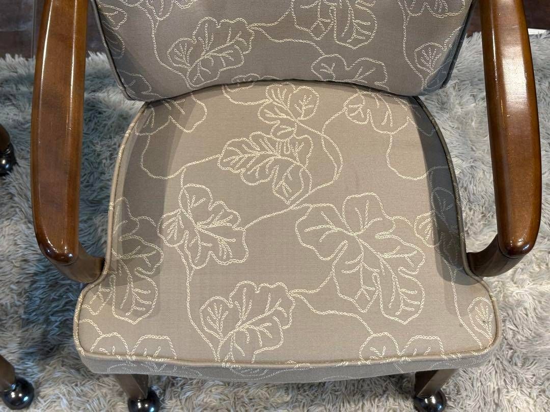 ①カリモク karimoku アームチェア アンティーク ヴィンテージ