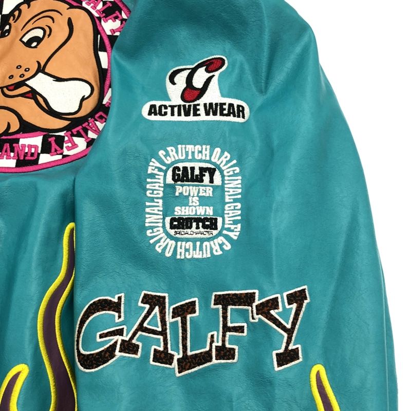 GALFY レーシングジャケット 中古】GALFY レーシングジャケット 水色 大型犬 ガルフィー