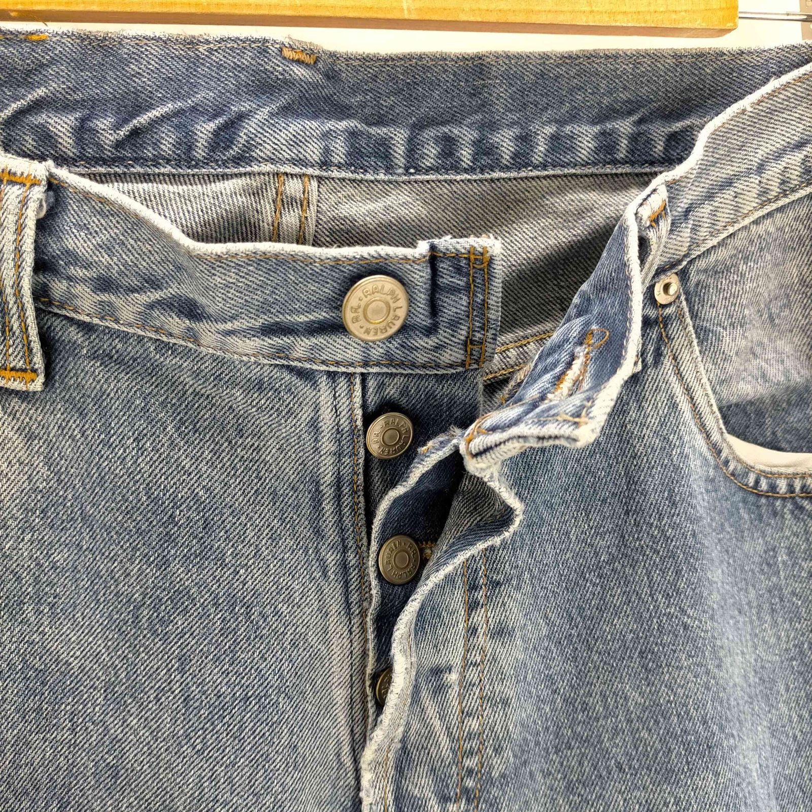 ダブルアールエルラルフローレン RRL RALPH LAUREN USA製 ボタンフライ