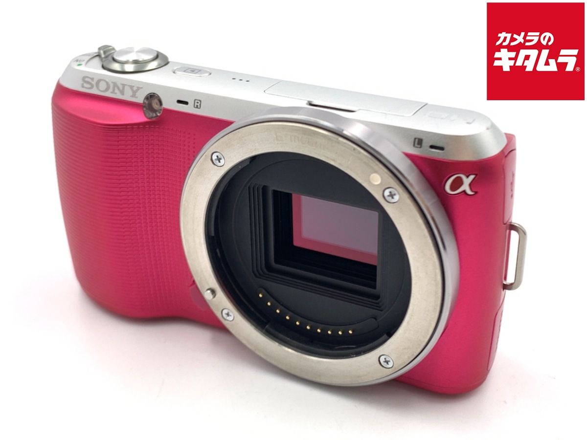 並品 ソニー α NEX-C3 ボディ ピンク