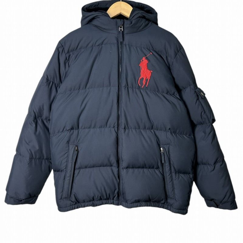 ポロ ラルフローレン POLO RALPH LAUREN ビッグポニー刺繍 ダウンジャケット ネイビー XL メンズ レディース