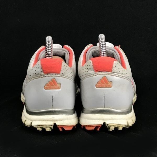 adidas アディダス ゴルフシューズ BOA グレー×レッド 23cm adidas☆アディスターBoa/ダイヤル式/ゴルフシューズ