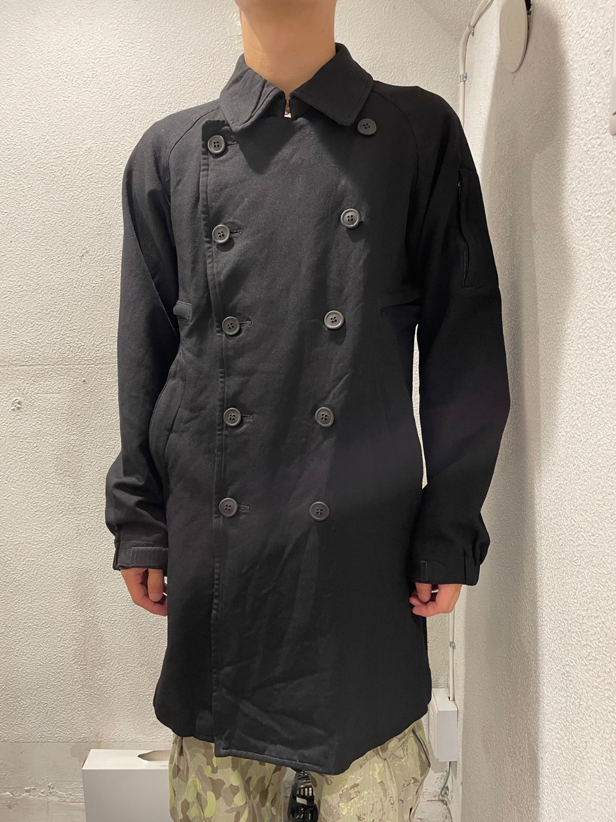 COMME des GARCONS HOMME PLUS コムデギャルソン オムプリュス コットンポリ縮絨トレンチコート　【表参道t】