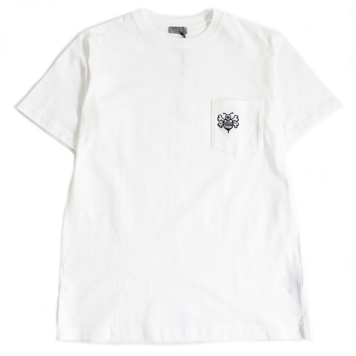 Diorディオール×ステューシー　スカルBEE刺繍半袖ポケットTシャツ Diorディオール×ステューシースカルBEE刺繍半袖ポケットTシャツ
