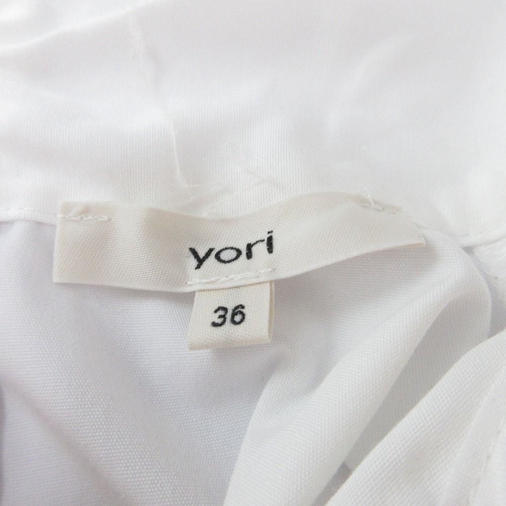 良品 23AW yori ヨリ ビッグリボンブラウス スタンドカラー