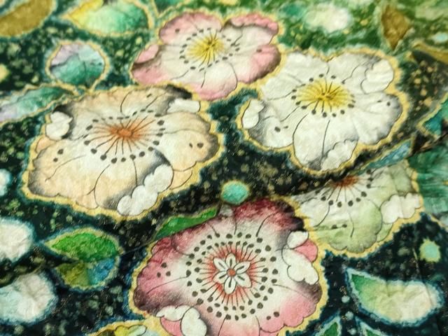 平和屋本店□極上 越後十日町の一流染匠 桐屋・翠山工房 臈纐纈師 振袖