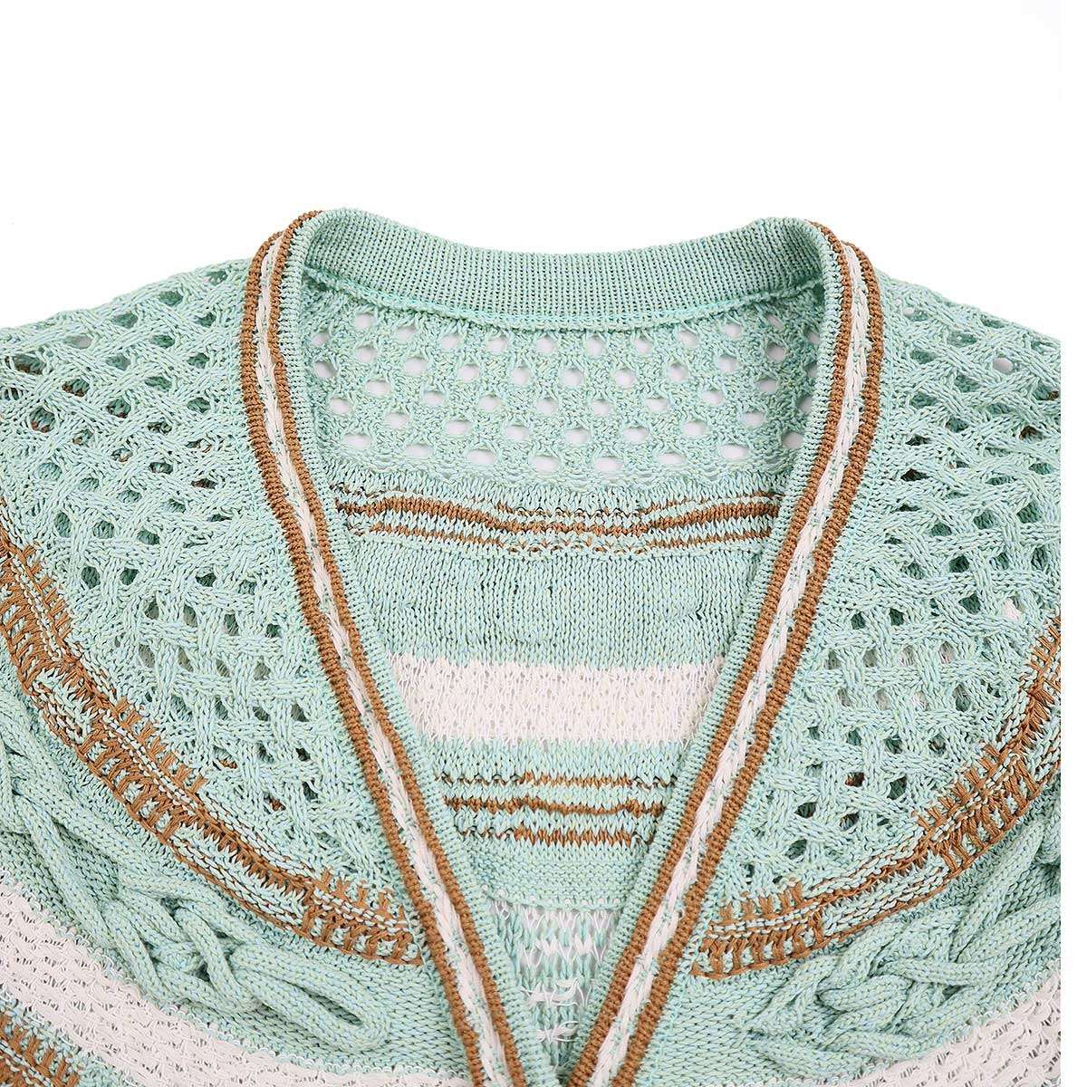 mame kurogouchi マメ クロゴウチ 23SS Bamboo Basket Pattern Knitted