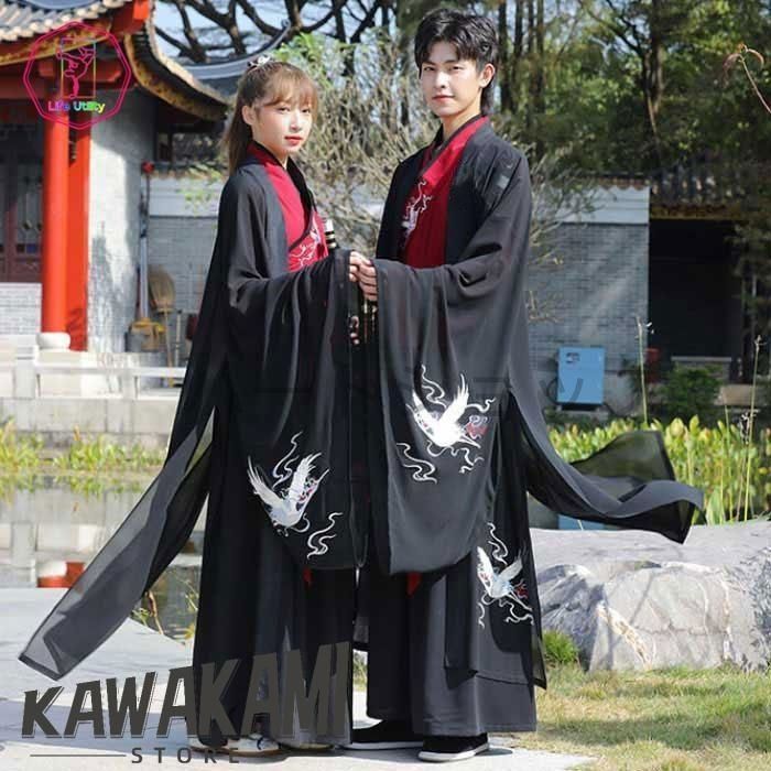 男女兼用漢服唐装 2点 3点セット コスプレ 刺繍豪華漢服 トップス スカート 羽織 漢服 メンズ レディース カップル 仮装 変装 広袖羽織