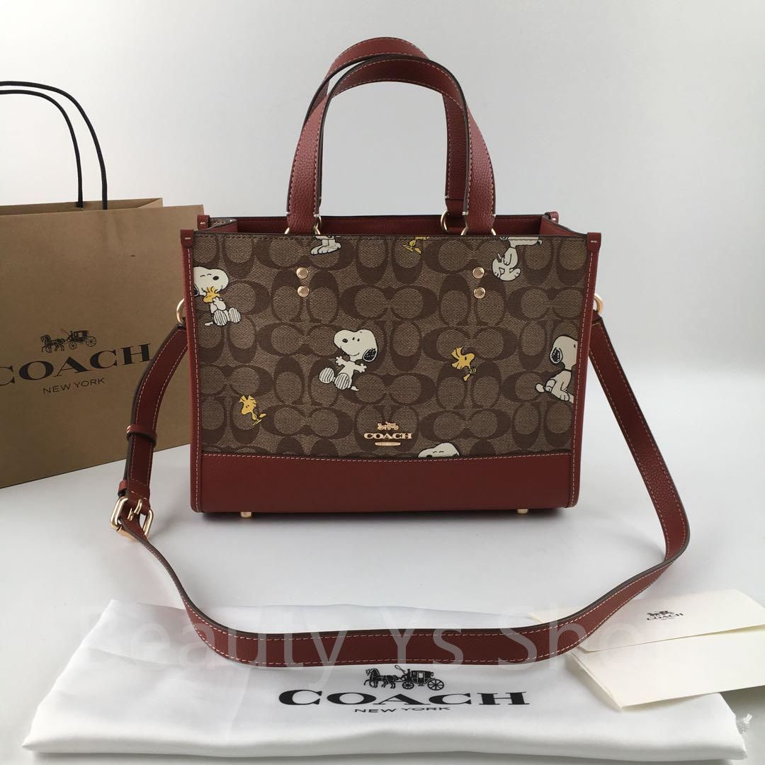 新品未使用] COACH コーチ スヌーピー トートバッグ デンプシー 2WAY 789561 - メルカリ