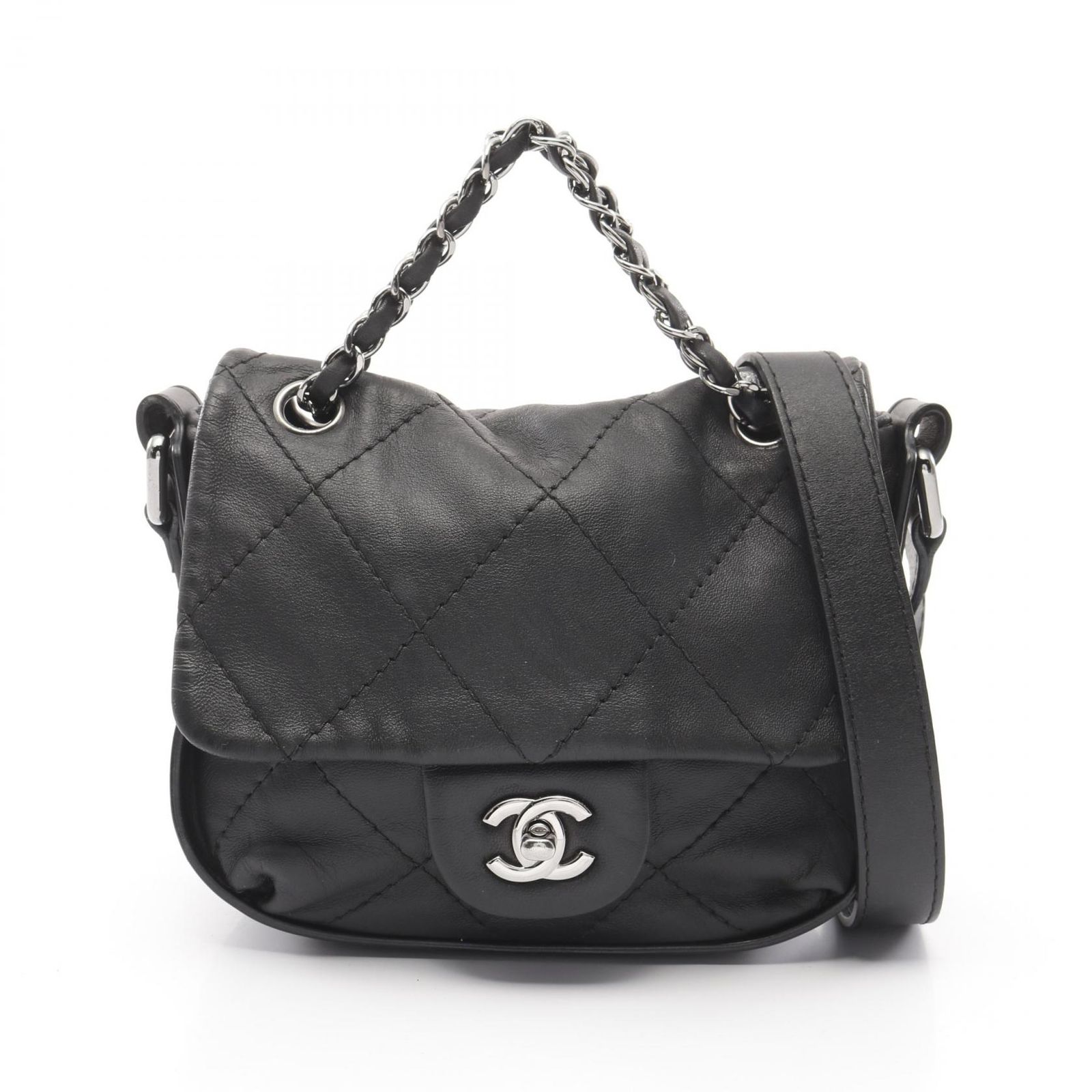 シャネル CHANEL ショルダーバッグ マトラッセ レザー マトラッセ チェーンショルダー レディース Used A