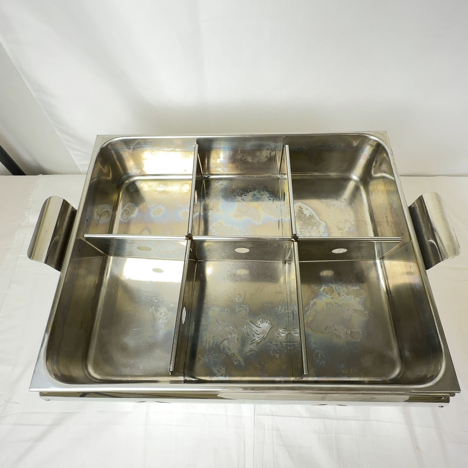 美品　おでん鍋　尺5寸　LPガス　６ツ仕切　プロパンガス　業務用　ワクイ EBM 18−8 おでん鍋 尺5（45cm）LP / 業務用 6ッ仕切 ガス