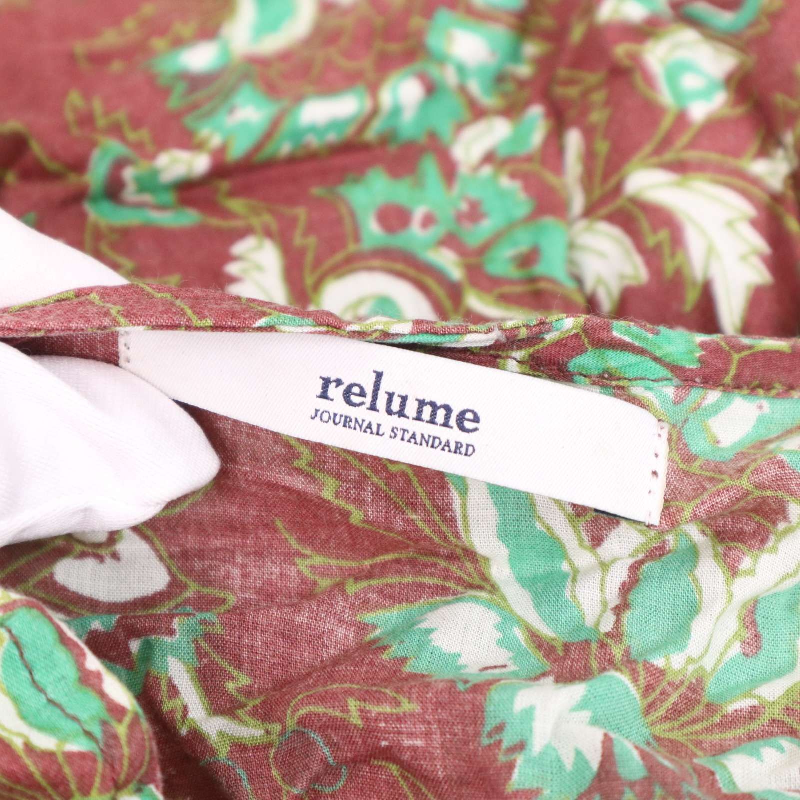 Journal standard relume花柄コットンワンピース relume JOURNAL STANDARD ジャーナルスタンダード 春夏☆ 花柄