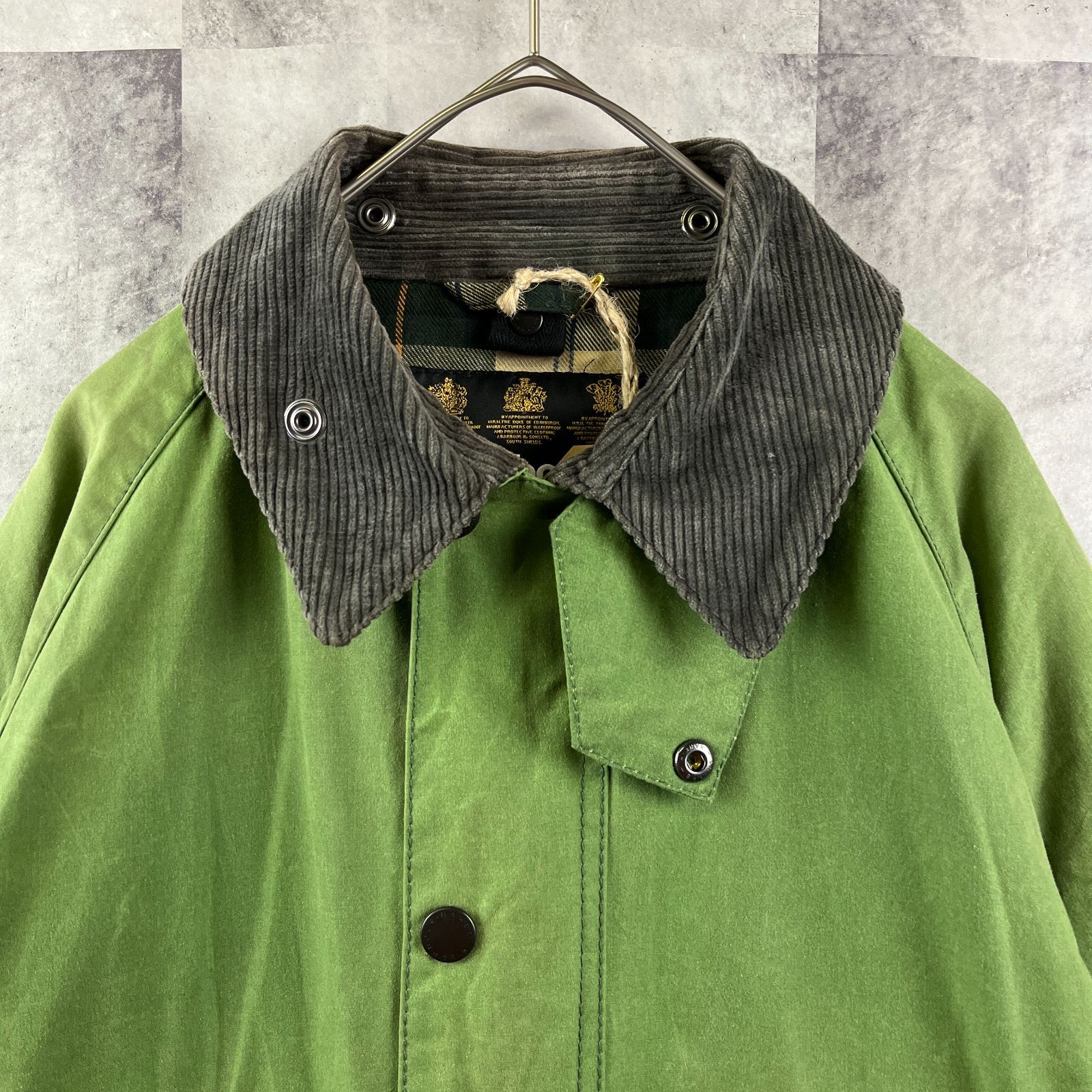 英国製 Barbour バブアー オイルドジャケット Bedale ライトグリーン