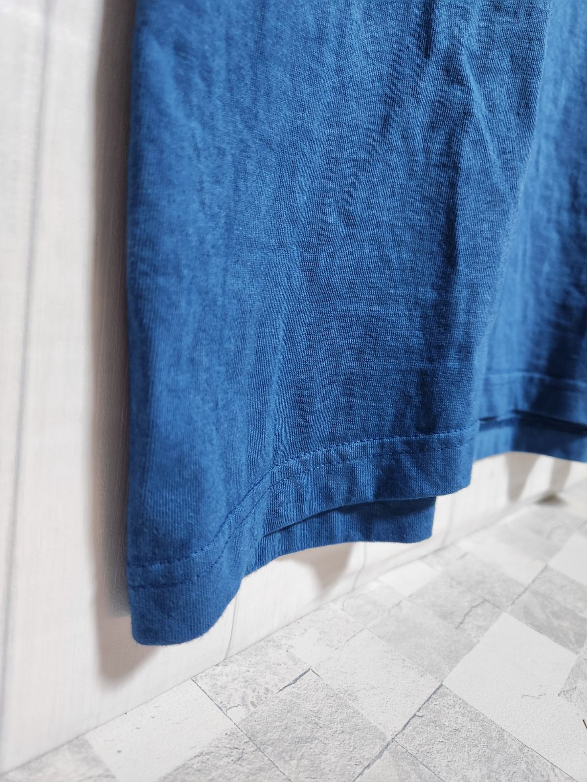 No.1【新品_蓼藍の抱擁 】藍染め　オーガニックコットン100%　tシャツ