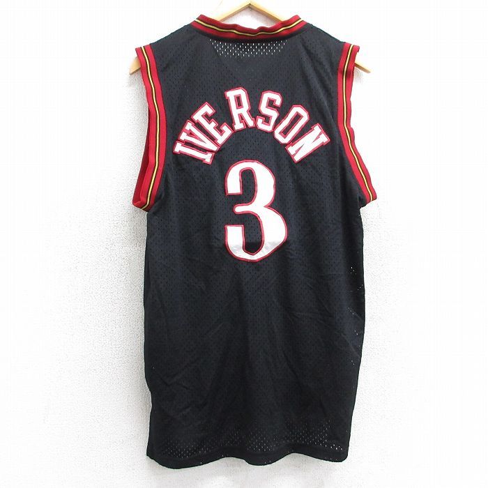 Reebok ゲームシャツ セブンティシクサーズ アレンアイバーソン 未使用 Reebok アイバーソン ユニフォーム NBA レプリカ シクサーズ