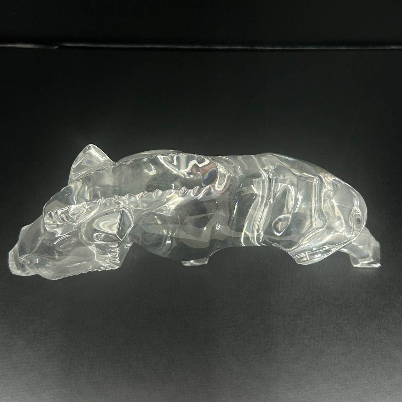 未使用級 Baccarat バカラ イノシシ 猪 干支 クリスタルガラス