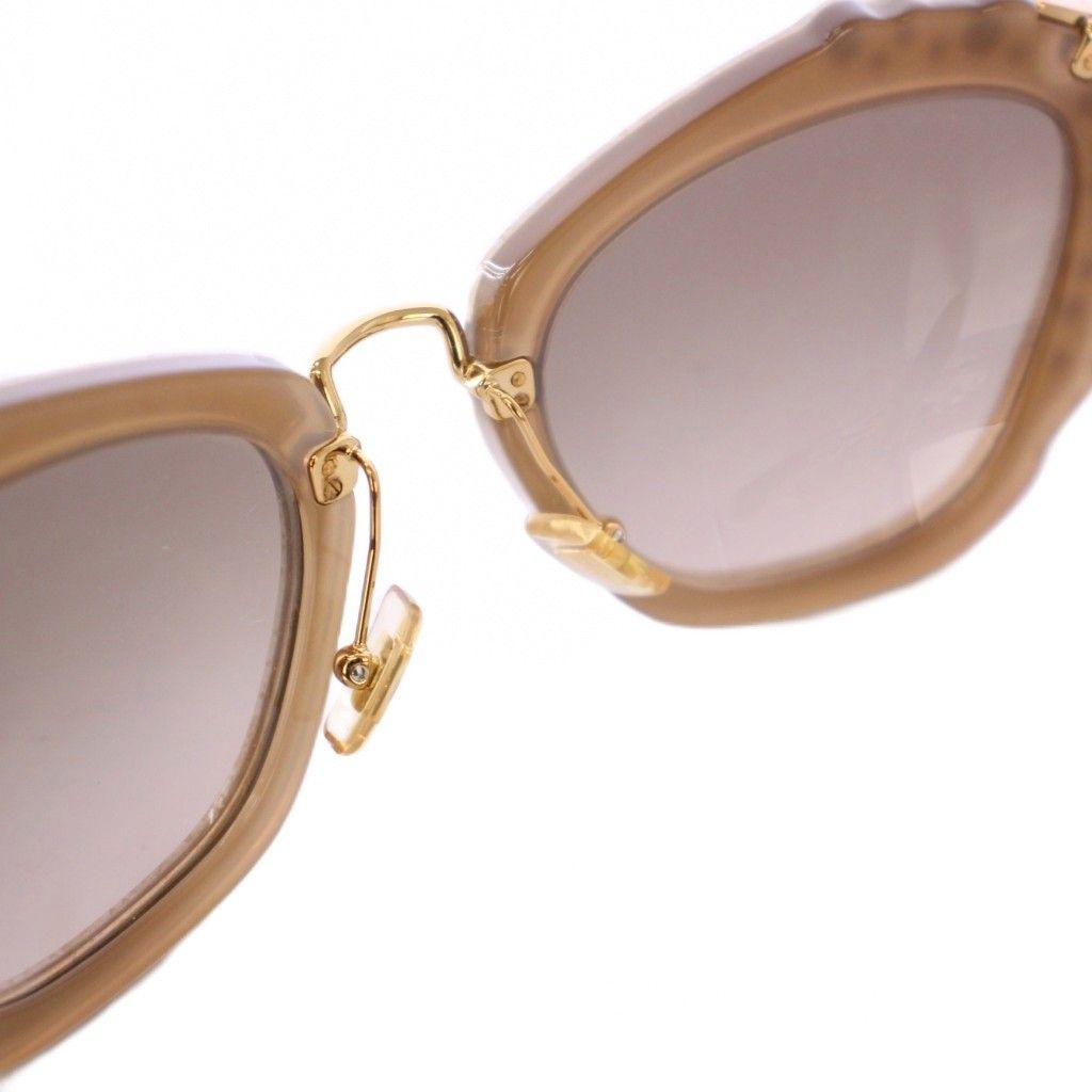 ミュウミュウ miumiu グリッター CAT EYE サングラス べっ甲柄