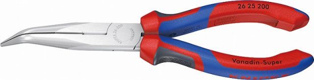 クニペックス(KNIPEX)ベントヘッドロングラジオペンチ200mmコンフォートハンドル【3Kグリップ】2625-200