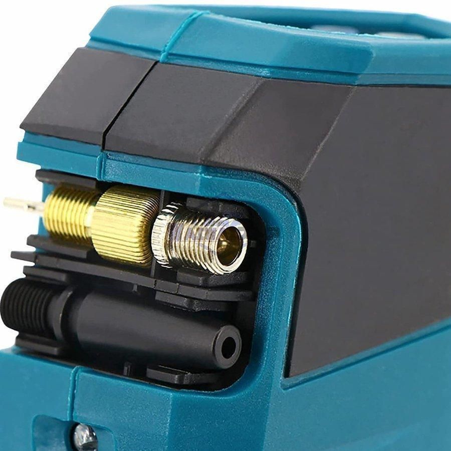 おすすめ エアコンプレッサー 充電式 電動空気入れ 小型 静音 車 自転車 コードレス 空気入れ マキタ 18V バッテリー用 自動車用 LEDライト付 BRIGHTFACE_UK