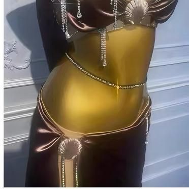 新品未使用 背中綺麗 ベリーダンス衣装 トップスブラ スカート