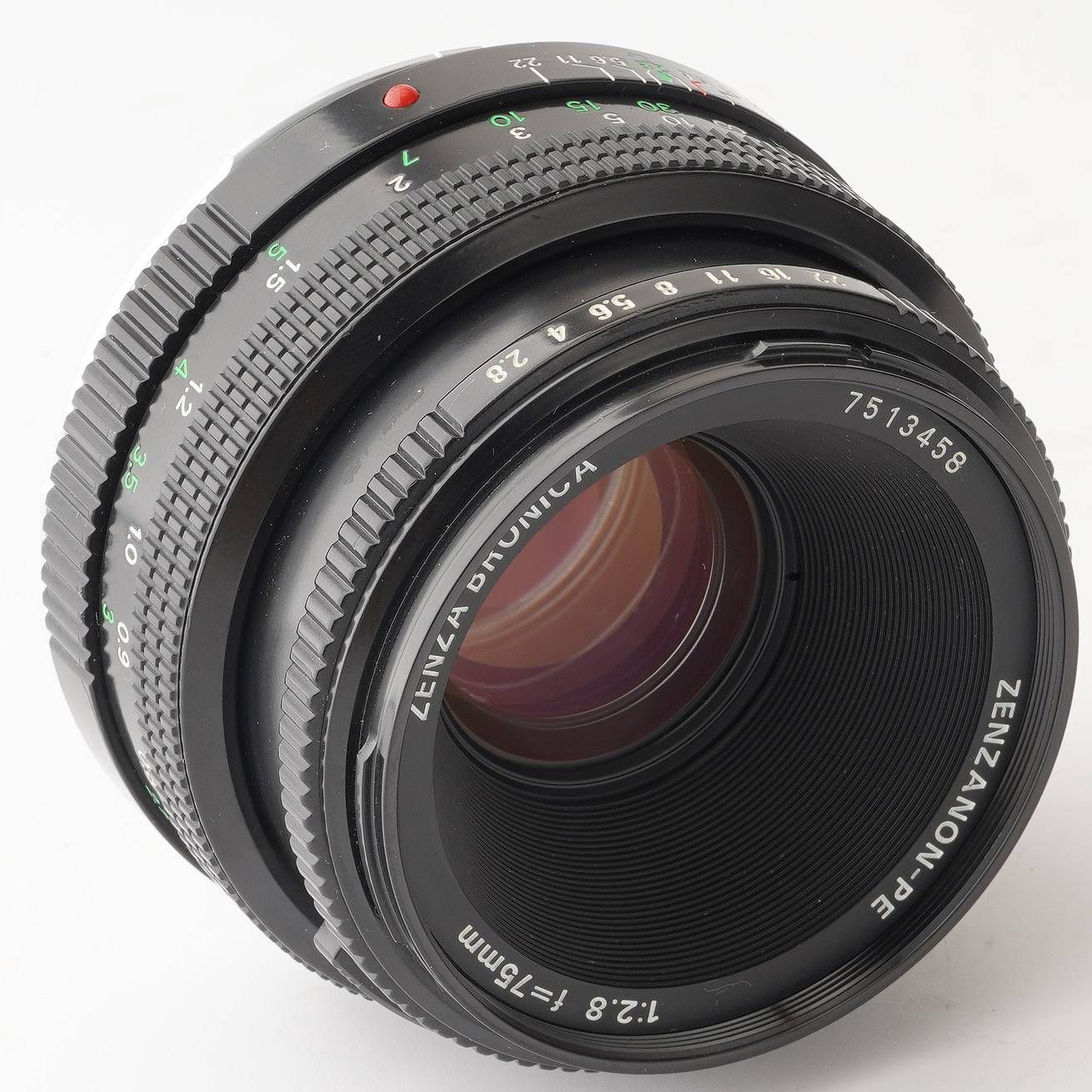 ゼンザブロニカ　ZENZANON MC 1:2.8 75mm レンズ　ETR用 ブロニカ Zenza Bronica Zenzanon-PE 75mm F2.8 ゼンザブロニカ ETR用