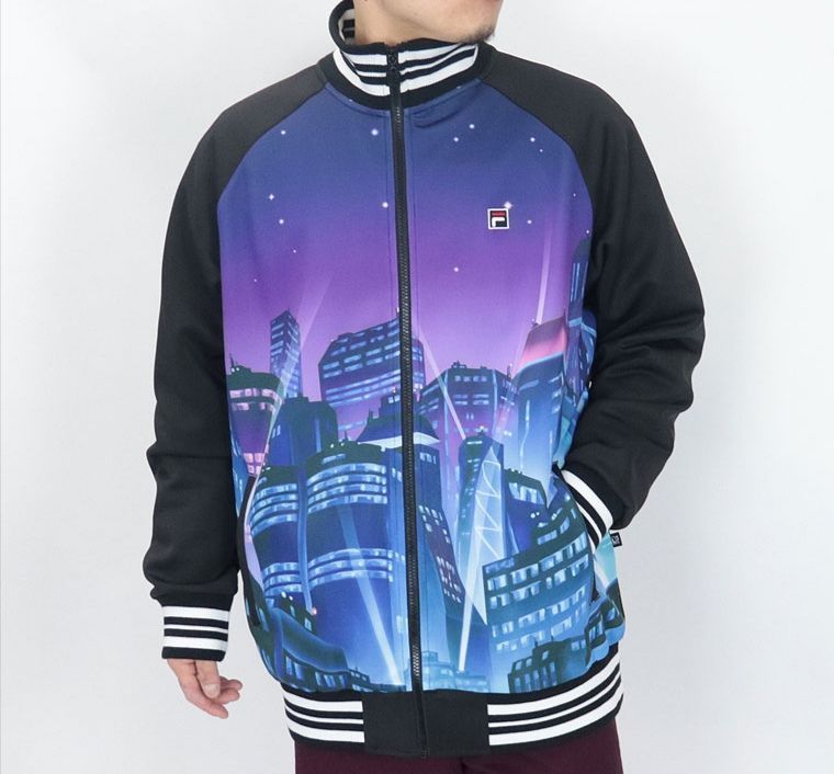 【美品】FILA × jp the wavy　トラックジャケット【セール中！！】 FILA×JP THE WAVY Track Jacket ユニセックス （ブラック